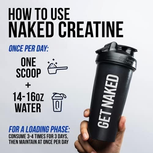 NAKED nutrition Pure Micronized Creatine Monohydrate - 100 Servings - 500 Grams, 1.1Lb Bulk, Vegan, Non-GMO, Gluten Free, Soy Free. Aid Strength Gains, No Artificial Ingredients - Naked Creatine - Image 5