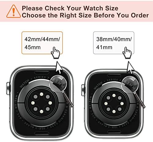 Marge Plus Compatible with Apple Watch Band Series 9, Ultra 2, SE, Ultra 8 7 6 5 4 3 2 1 38mm 40mm 41mm 42mm 44mm 45mm 49mm Women and Men, Stainless Steel Mesh Loop Magnetic Clasp Replacement for - Image 9