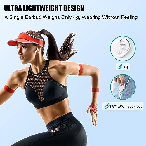 Wireless Headphones,Wireless Bluetooth 5.0 Earbuds, Touch Control, Easy-Pairing, 24H Playtime,Noise Cancellation Built-in Mic with Charging Case, IPX8 Waterproof Earphones for iPhone/Samsung/Android - Image 6