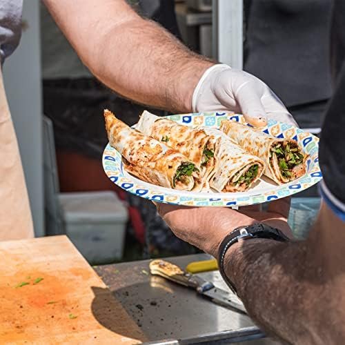 MUCHII Paper Plates 10 Inch, 120 Count Paper Plates Bulk, Cut Proof Paper Plates, Disposable Paper Plates for Party,Picnic, Family Gatherings. - Image 5