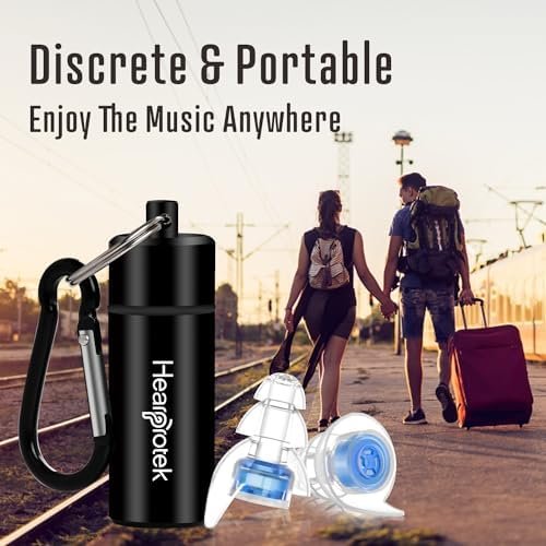 Hearprotek High Fidelity Concert Ear Plugs, Noise Reduction Music Earplugs, Hearing Protection for Musicians, Festival, DJ’s, Nightclub, Concerts, Drummers and Other Loud Events - Image 5