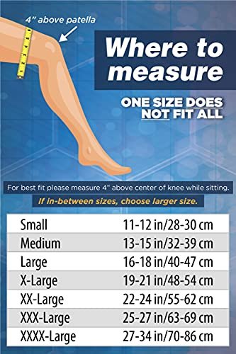 OrthoSleeve Compression Knee Brace/Sleeve for ACL, MCL, Injury Recovery, Meniscus Tear, knee pain, aching knees, patellar tendonitis & arthritis - Image 2