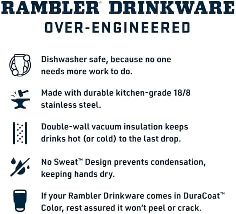 YETI Rambler 18 oz Bottle, Vacuum Insulated, Stainless Steel with Color Matching Straw Cap, Rescue Red - Image 4