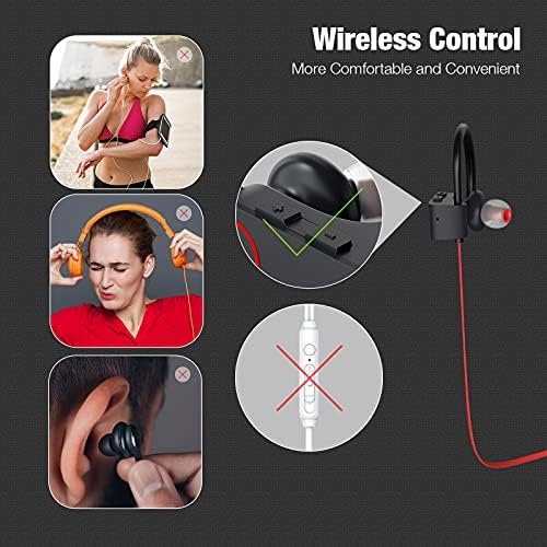 Boean Bluetooth Headphones Wireless Earbuds Bluetooth 5.3 Running Headphones IPX7 Waterproof Earphones with 16 Hrs Playtime Stereo Sound Isolation Headsets for Workout Gym - Image 7