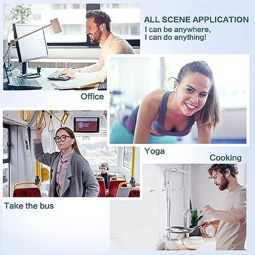 Wireless Headphones,Wireless Bluetooth 5.0 Earbuds, Touch Control, Easy-Pairing, 24H Playtime,Noise Cancellation Built-in Mic with Charging Case, IPX8 Waterproof Earphones for iPhone/Samsung/Android - Image 7