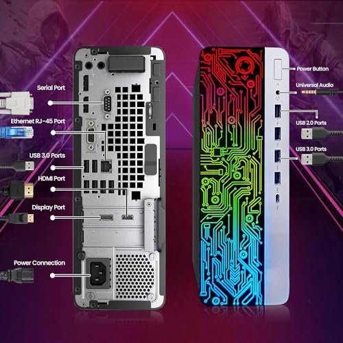 HP ProDesk Desktop RGB Computer PC Intel i5-6th Gen. Quad-Core Processor 16GB DDR4 Ram 1TB SSD, 22 Inch Monitor, Gaming Keyboard and Mouse, Speakers, Built-in WiFi, Win 10 Pro (Renewed), 600 G3 - Image 6