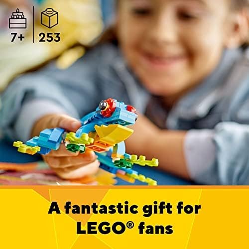 LEGO Creator 3 in 1 Exotic Parrot Building Toy Set, Transforms to 3 Different Animal Figures - from Colorful Parrot, to Swimming Fish, to Cute Frog, Creative Toys for Kids Ages 7 and Up, 31136 - Image 6