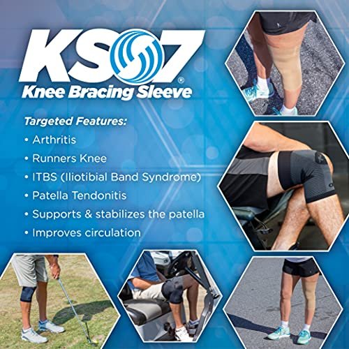 OrthoSleeve Compression Knee Brace/Sleeve for ACL, MCL, Injury Recovery, Meniscus Tear, knee pain, aching knees, patellar tendonitis & arthritis - Image 4