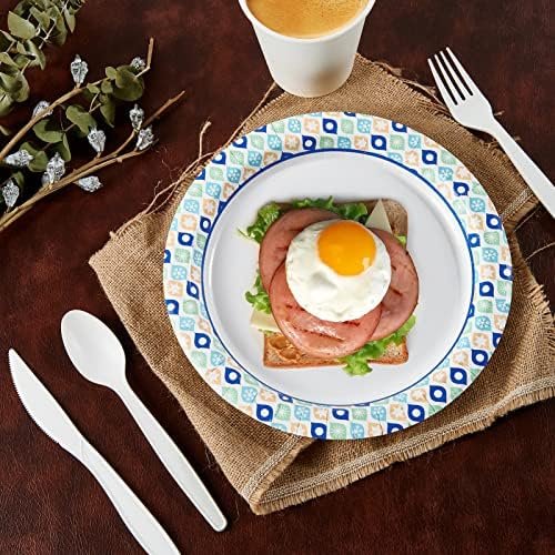 MUCHII Paper Plates 10 Inch, 120 Count Paper Plates Bulk, Cut Proof Paper Plates, Disposable Paper Plates for Party,Picnic, Family Gatherings. - Image 4