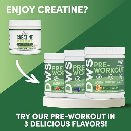 Creatine Monohydrate Powder 1.1lbs (100 Servings of 5 Grams Each - Third Party Tested Micronized Creatine Powder) (with Scoop)(Creatina Monohidratada) by Double Wood - Image 6