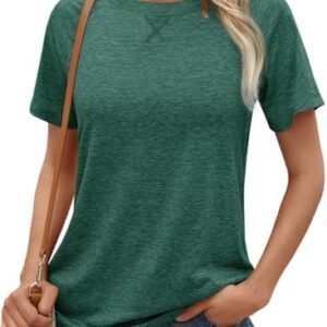 AUTOMET T Shirts Short Sleeve Crewneck Tees for Women Trendy Lightweight Soft Casual Summer Tops Clothes 2024
