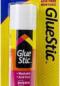 Avery Glue Stick White, Washable, Nontoxic, 1.27 oz. Permanent Glue Stic, 1pk (00191)