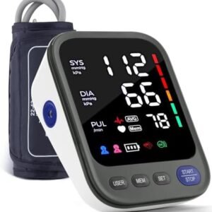 Blood Pressure Machine,Automatic Digital Upper Arm Blood Pressure Monitor with Adjustable Large Cuff Irregular Heartbeat