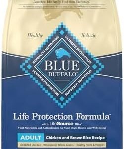 Blue Buffalo Life Protection Formula Natural Adult Dry Dog Food, Chicken and Brown Rice 5-lb Trial Size Bag