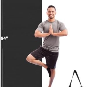 CAMBIVO Yoga Mat for Women and Men, Extra Long and Wide Exercise Mat(84" x 30" x 1/4 inch), Large Non Slip Workout Mat for Yoga, Pilates, Fitness, Barefoot Workouts, Home Gym Studio