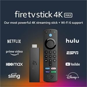 Certified Refurbished Fire TV Stick 4K Max streaming device, Wi-Fi 6, Alexa Voice Remote (includes TV controls)