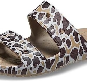 Crocs Unisex-Adult Classic Animal Print Sandal