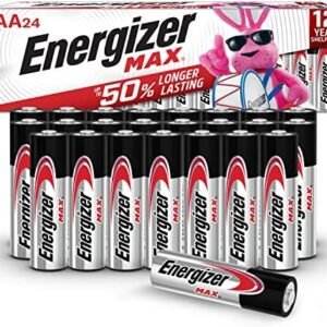 Energizer AA Batteries Double A Max Alkaline Battery, 24 Count