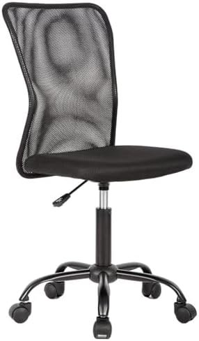 Ergonomic Office Chair Desk Chair Mesh Computer Chair Back Support Modern Executive Mid Back Rolling Swivel Chair for Women, Men (Black)