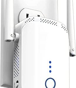 Fastest WiFi Extender/Booster | Latest Release Up to 74% Faster | Broader Coverage Than Ever WiFi Extenders Signal Booster for Home | Internet Booster WiFi Repeater, w/Ethernet Port, Made for USA