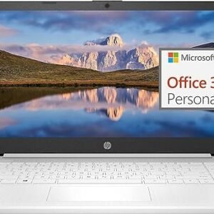 HP 14" Latest Stream Laptop Ultral Light for Students and Business, Intel Celeron 8GB RAM, 320GB Storage (64GB eMMC+256GB Ghost Manta SD Card), 1 Year Office 365, HDMI, WiFi, USB-A&C, Win 11