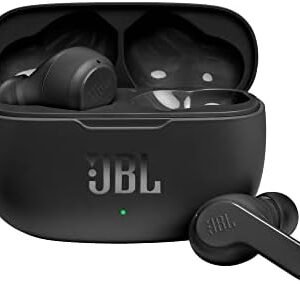 JBL Vibe 200TWS - True Wireless Earbuds, 20 hours of combined playback, JBL Deep Bass Sound, Comfort-fit, IPX2 rating, Pocket friendly (Black)