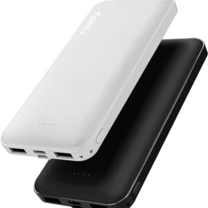 Miady 2-Pack 10000mAh Dual USB Portable Charger, USB-C Fast Charging Power Bank, Backup Charger for iPhone 15/14/13, Galaxy S23/22, Pixel and etc