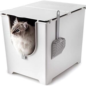Modkat Flip Litter Box Kit Includes Scoop and Reusable Tarp Liner