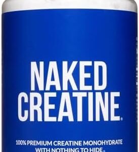 NAKED nutrition Pure Micronized Creatine Monohydrate - 100 Servings - 500 Grams, 1.1Lb Bulk, Vegan, Non-GMO, Gluten Free, Soy Free. Aid Strength Gains, No Artificial Ingredients - Naked Creatine