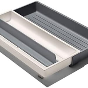 OXO Good Grips Kitchen Drawer, Expandable Long Tool Organizer, White