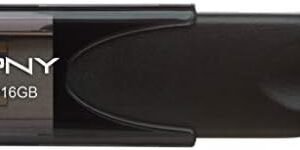 PNY - Attaché 4 16GB USB 2.0 Flash Drive - Black (P-FD16GATT4-GE)