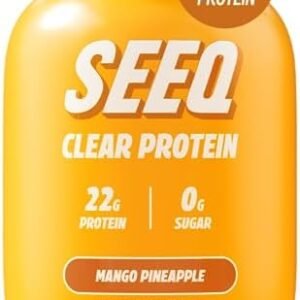 SEEQ Clear Whey Isolate Protein Powder, Mango Pineapple - 25 Servings, 22g Protein Per Serving - 0g Lactose, Sugar-Free, Keto-Friendly, Soy Free - Juice-Like Protein, Post-Workout Recovery