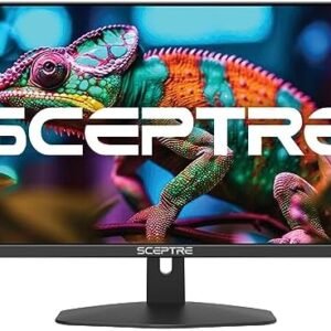 Sceptre New 27-inch Gaming Monitor 100Hz 1ms DisplayPort HDMI x2 100% sRGB AMD FreeSync Build-in Speakers, Eye Care Frameless Machine Black 2024 (E275W-FW100T)