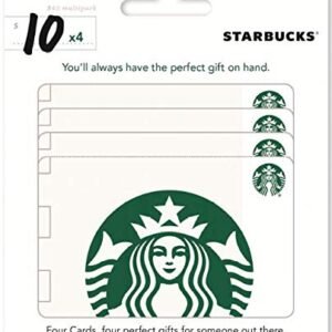 Starbucks $10 Gift Cards (4-Pack)