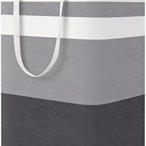 StorageRight Large Collapsible Laundry Basket Hamper with Easy Carry Handles，Freestanding Clothes Hampers for Laundry, Bedroom, Dorm, Towels, Toys, 75L, Gradient Grey