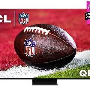 TCL 65 inches QM8 QLED 4K Smart Mini LED TV with Google (65QM850G, 2023 Model) Dolby Vision, Atmos, HDR Ultra, Game Accelerator up to 240Hz, Voice Remote, Works Alexa, Streaming Television, Black