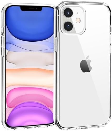 TENOC Phone Case Compatible with iPhone 11, Clear Case Shockproof Protective Bumper Slim Cover for 6.1 Inch