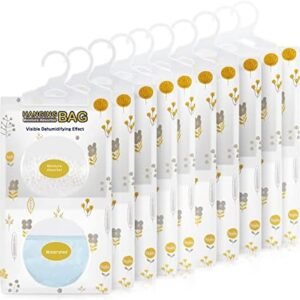 Vacplus Moisture Absorber Packets, Fragrance Free(10 Pack), Humidity Packs, Hanging Closet Dehumidifier Bags, Desiccant 9.8OZ