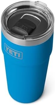 YETI Rambler 20 oz Stackable Tumbler, Stainless Steel, Vacuum Insulated with MagSlider Lid, Big Wave Blue