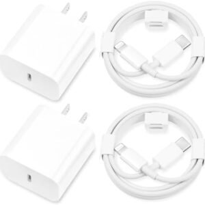 i.Phone Charger Fast Charging,[MFi Certified] 2Pack 20W Type C Fast Charger Block with 6FT USB C Charger Cable Compatible for i.Phone 14/13/12/11 Pro Max/11/Xs Max/XR/X,i.Pad,AirPods Pro