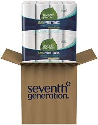 Seventh Generation 100% Recycled Paper Towels, 2-ply, 8 Count, Pack of 4 - Image 11