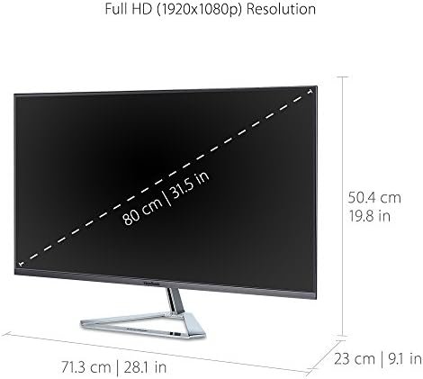 ViewSonic VX3276-MHD 32 Inch 1080p Widescreen IPS Monitor with Ultra-Thin Bezels, Screen Split Capability HDMI and DisplayPort - Image 3