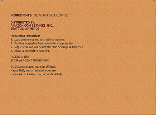 Amazon Brand - Happy Belly Medium Roast Coffee Pods, Donut Style, Compatible with Keurig 2.0 K-Cup Brewers, 100 Count - Image 6