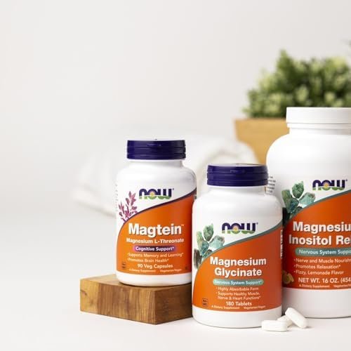 NOW Supplements, Magtein™ with patented form of Magnesium (Mg), Cognitive Support*, 90 Veg Capsules - Image 5