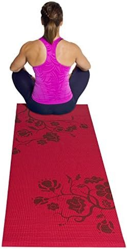 Tone Fitness Yoga Mat with Floral Pattern - Image 3