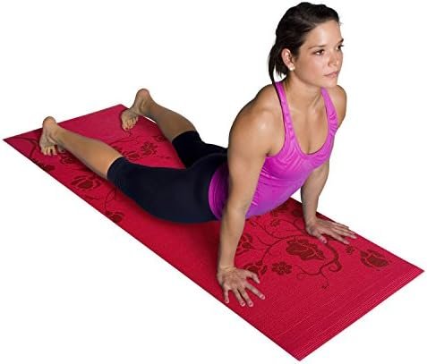 Tone Fitness Yoga Mat with Floral Pattern - Image 2