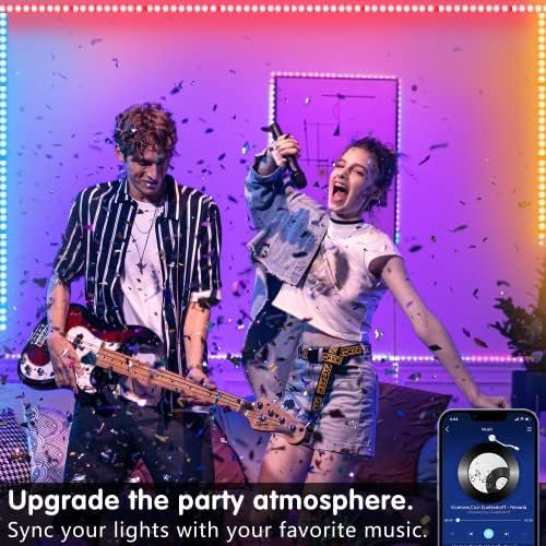 Keepsmile 100ft Led Strip Lights (2 Rolls of 50ft) Bluetooth Smart App Control Music Sync Color Changing RGB Led Light Strip with Remote,Led Lights for Bedroom Room Home Decor Party Festival - Image 2