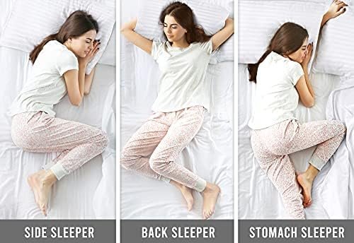 Utopia Bedding Bed Pillows for Sleeping Standard Size (White), Set of 2, Cooling Hotel Quality, for Back, Stomach or Side Sleepers - Image 3