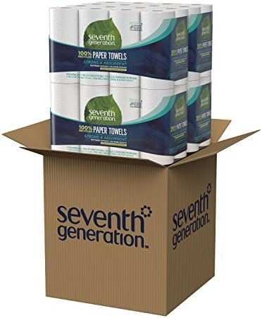 Seventh Generation 100% Recycled Paper Towels, 2-ply, 8 Count, Pack of 4 - Image 12