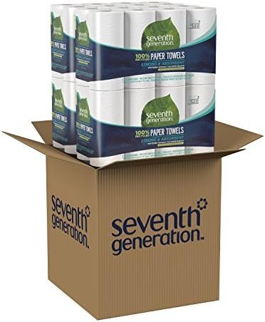Seventh Generation 100% Recycled Paper Towels, 2-ply, 8 Count, Pack of 4 - Image 2
